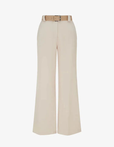 Pantalon droit uni élastiqué - Beige - Premium Everyday Style - product image 1