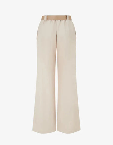 Pantalon droit uni élastiqué - Beige - Premium Everyday Style - product image 2