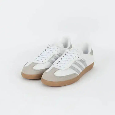 Adidas Samba OG White Silver Metallic Grey | Classic Premium Edition - women’s fashion sneaker at Kickarena