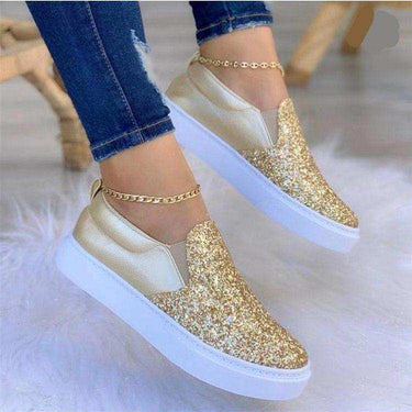 Discreet Shoes The Stardust Platform Slip-On - women’s fashion sneaker at Kickarena
