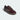 A single Adidas Samba sneaker in burgundy leather with a snakeskin embossed pattern, viewed from above to show the lacing system and the trefoil logo on the tongue.