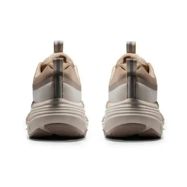 Beige/Khaki Mesh Running Sneakers – Lightweight Platform - women’s fashion sneaker at Kickarena