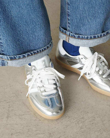 Women's Samba OG Silver Metallic Cracked Leather - Premium Everyday - product image 3