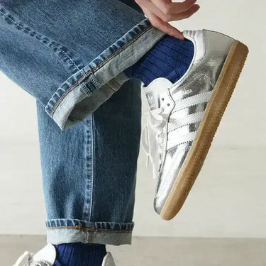 Women's Samba OG Silver Metallic Cracked Leather - Premium Everyday - product image 2