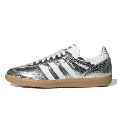 Women's Samba OG Silver Metallic Cracked Leather - Premium Everyday - product image 1