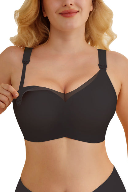 Nursing Bras for Breastfeeding Mesh Lace Seamless Maternity Bra Pregnancy Sleep Wireless Pumping Bralette