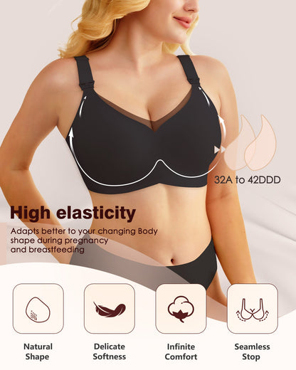 Nursing Bras for Breastfeeding Mesh Lace Seamless Maternity Bra Pregnancy Sleep Wireless Pumping Bralette