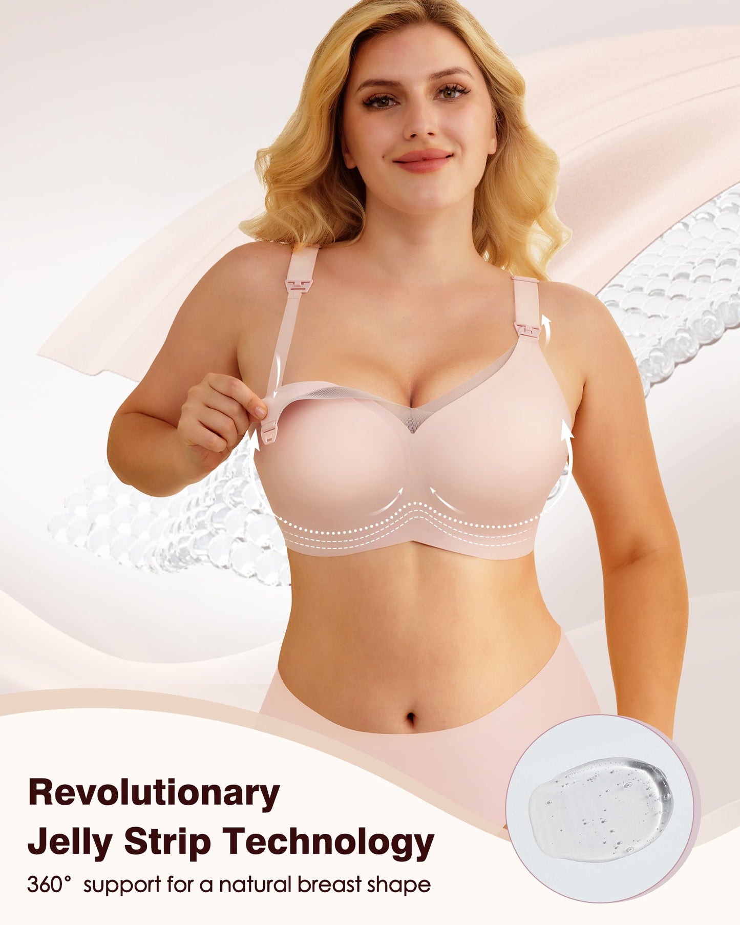 Nursing Bras for Breastfeeding Mesh Lace Seamless Maternity Bra Pregnancy Sleep Wireless Pumping Bralette