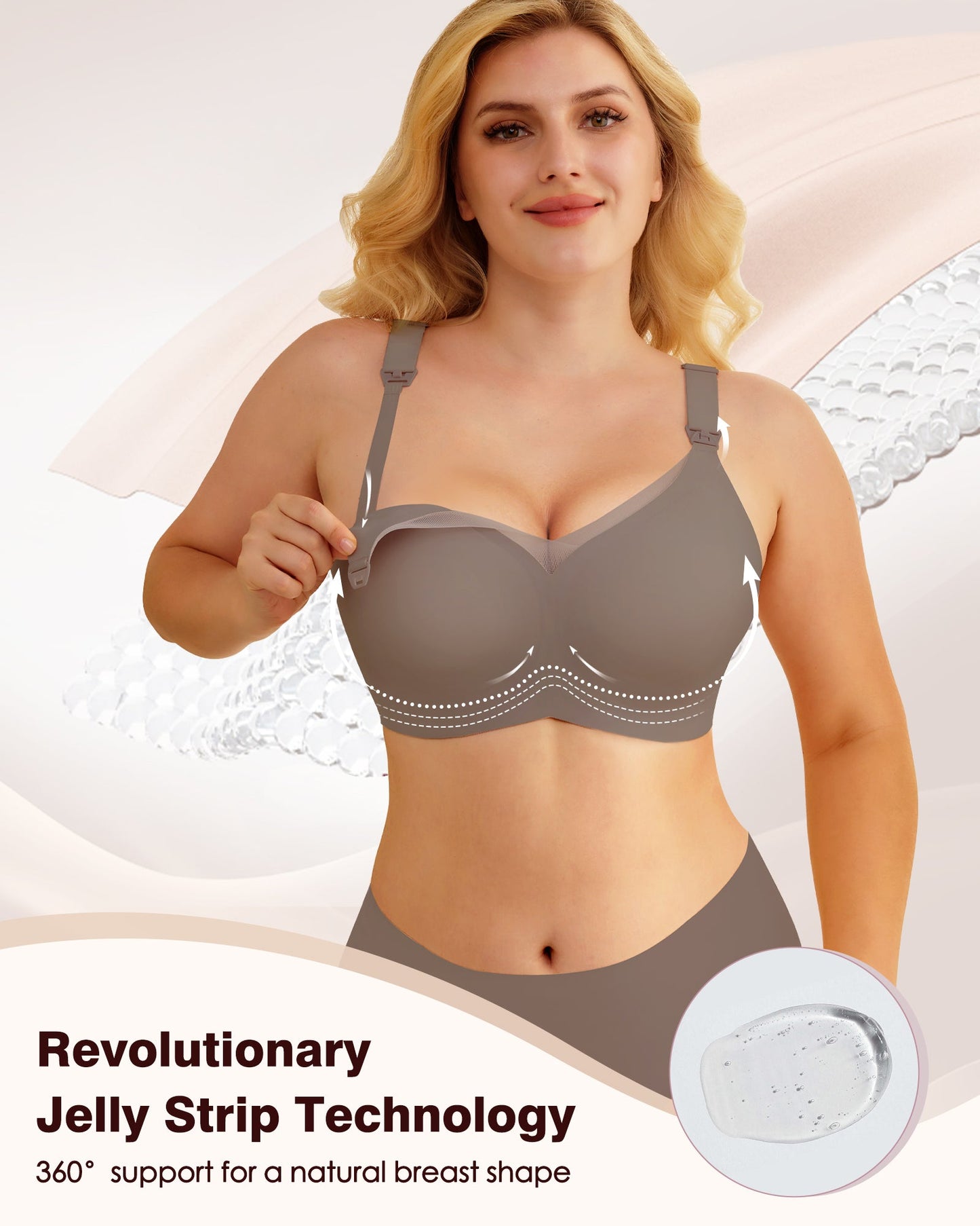 Nursing Bras for Breastfeeding Mesh Lace Seamless Maternity Bra Pregnancy Sleep Wireless Pumping Bralette