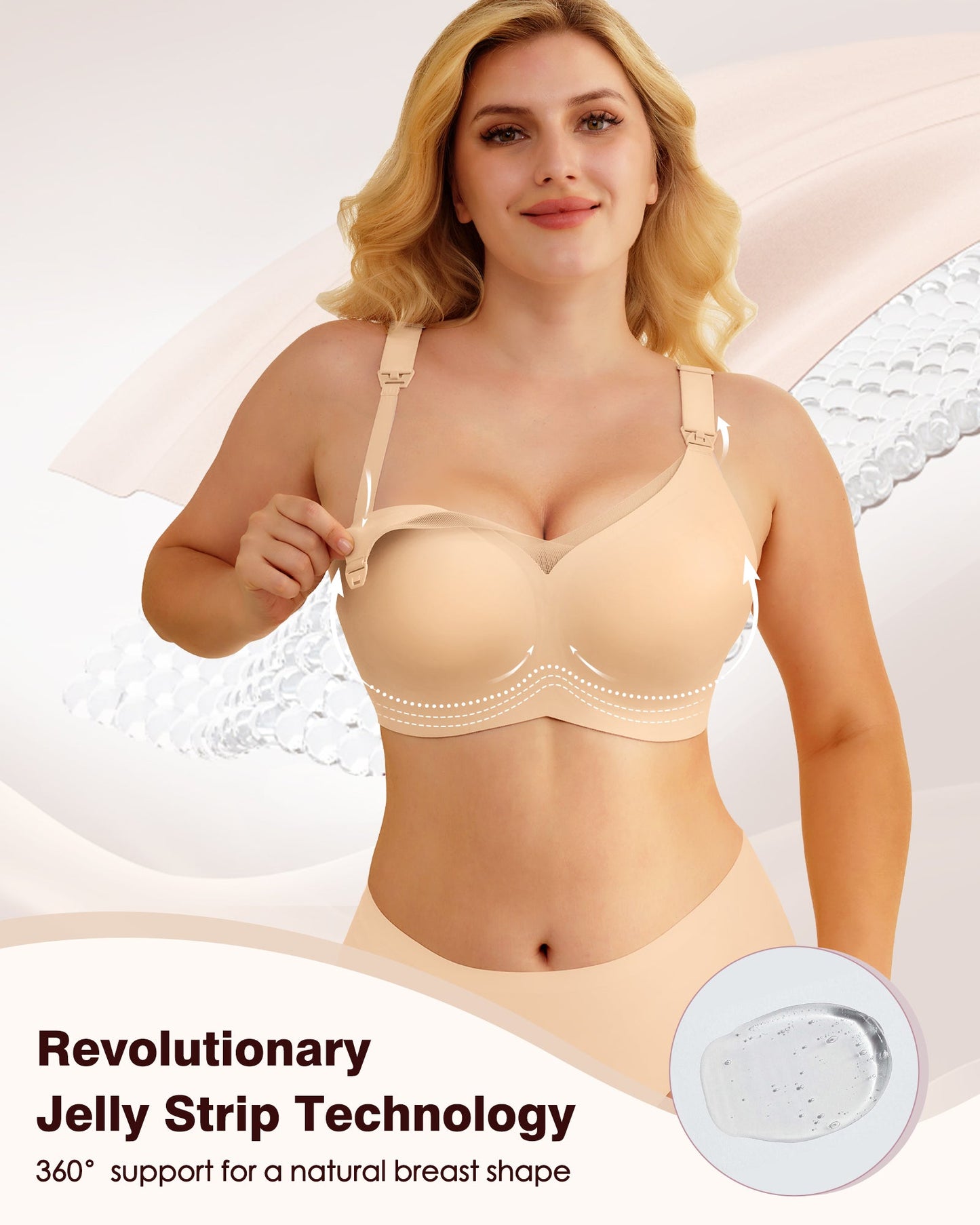 Nursing Bras for Breastfeeding Mesh Lace Seamless Maternity Bra Pregnancy Sleep Wireless Pumping Bralette