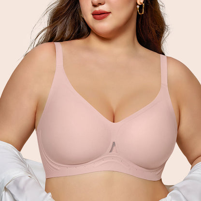 Womens Wire-Free Full Coverage Bra Seamless Breathable Comfort Bralettes