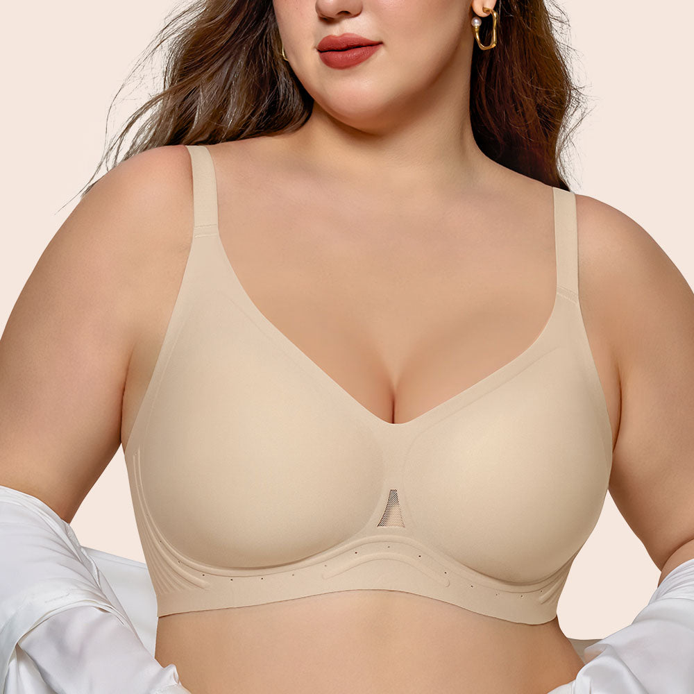 Wirefree Full Coverage Bra - Seamless Breathable Bralette for All-Day Comfort