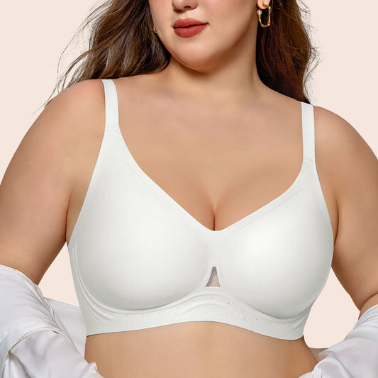Womens Wire-Free Full Coverage Bra Seamless Breathable Comfort Bralettes