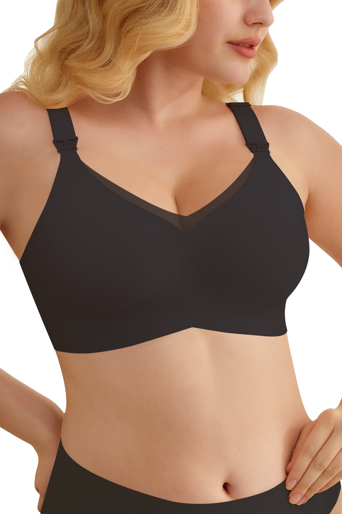 Nursing Bras for Breastfeeding Mesh Lace Seamless Maternity Bra Pregnancy Sleep Wireless Pumping Bralette