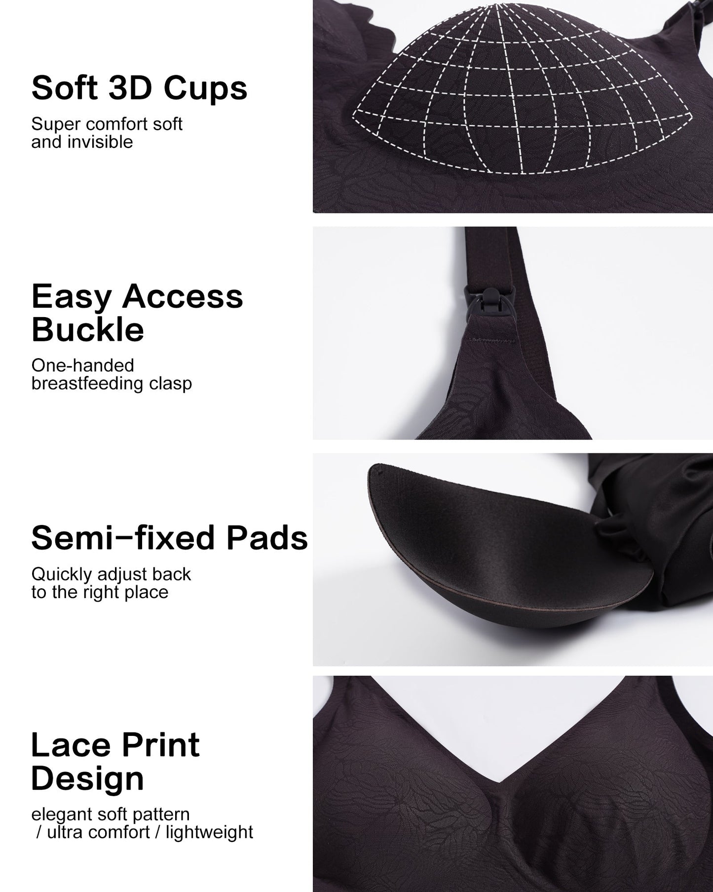 Blue Nursing Bra Wireless Seamless Ultra Comfortable Pregnancy Sleep Bra