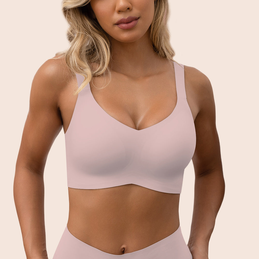 V-Neck Full Cup Seamless Everyday Bra