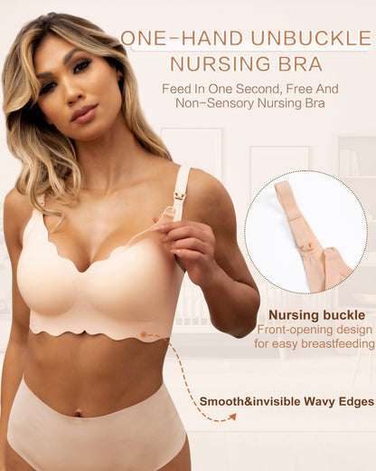 Wave Seamless Comfortable Maternity Nursing Bra