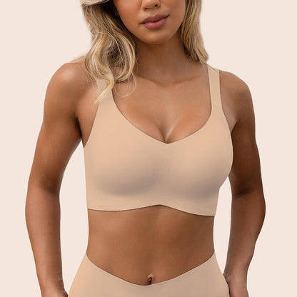 V-Neck Full Cup Seamless Everyday Bra