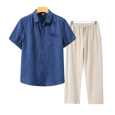 TheighT Linen Set (Short) - Streetwear Shirts & Tops - product image 2