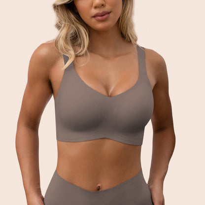 V-Neck Full Cup Seamless Everyday Bra