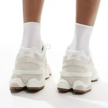 9060 beige leopard print detail - women’s fashion sneaker at Kickarena