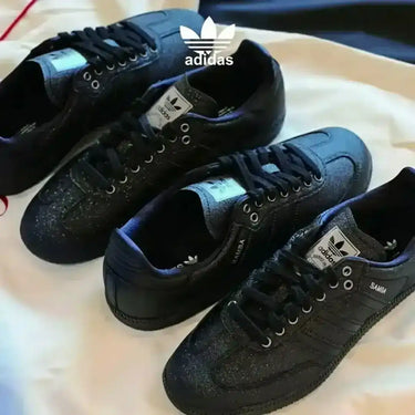 Adidas Samba Shine Triple Black – Limited Sparkle Edition - women’s fashion sneaker at Kickarena