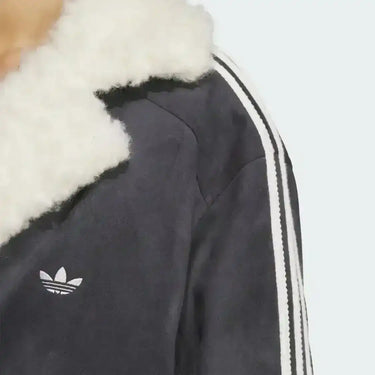 Adidas Originals Oversized Faux Suede Sherpa Jacket - women’s fashion sneaker at Kickarena