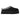 Black UGG Tazz suede mules with red and white braid stitching, offering a subtle pop of color to a classic winter shoe silhouette.