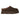 Women's UGG Tazz chocolate suede slippers with chunky sole, trending footwear for casual street style and cozy home lounging style.