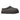 Women's UGG Tazz dark grey suede slippers with chunky sole, trending footwear for casual street style and cozy home lounging comfortably.