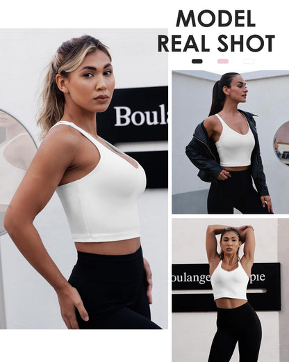 Workout Tank Tops with Built in Bra