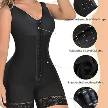 The Royal Contour Bodysuit Pro-Grade Colombian Faja: Zipper Crotch E - product image 4